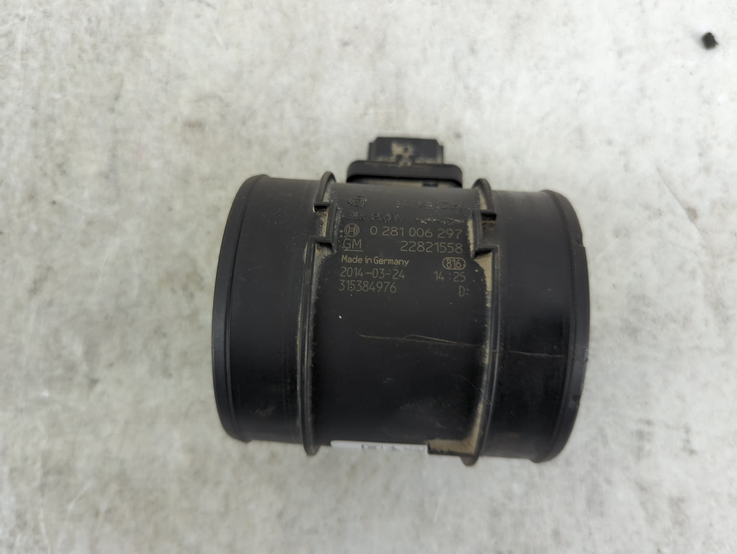 2014-2015 Chevrolet Cruze Mass Air Flow Meter Maf 1488402 - Oemusedautoparts1.com
