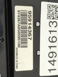2011-2016 Chevrolet Cruze Radio Control Panel 1491613 - Oemusedautoparts1.com