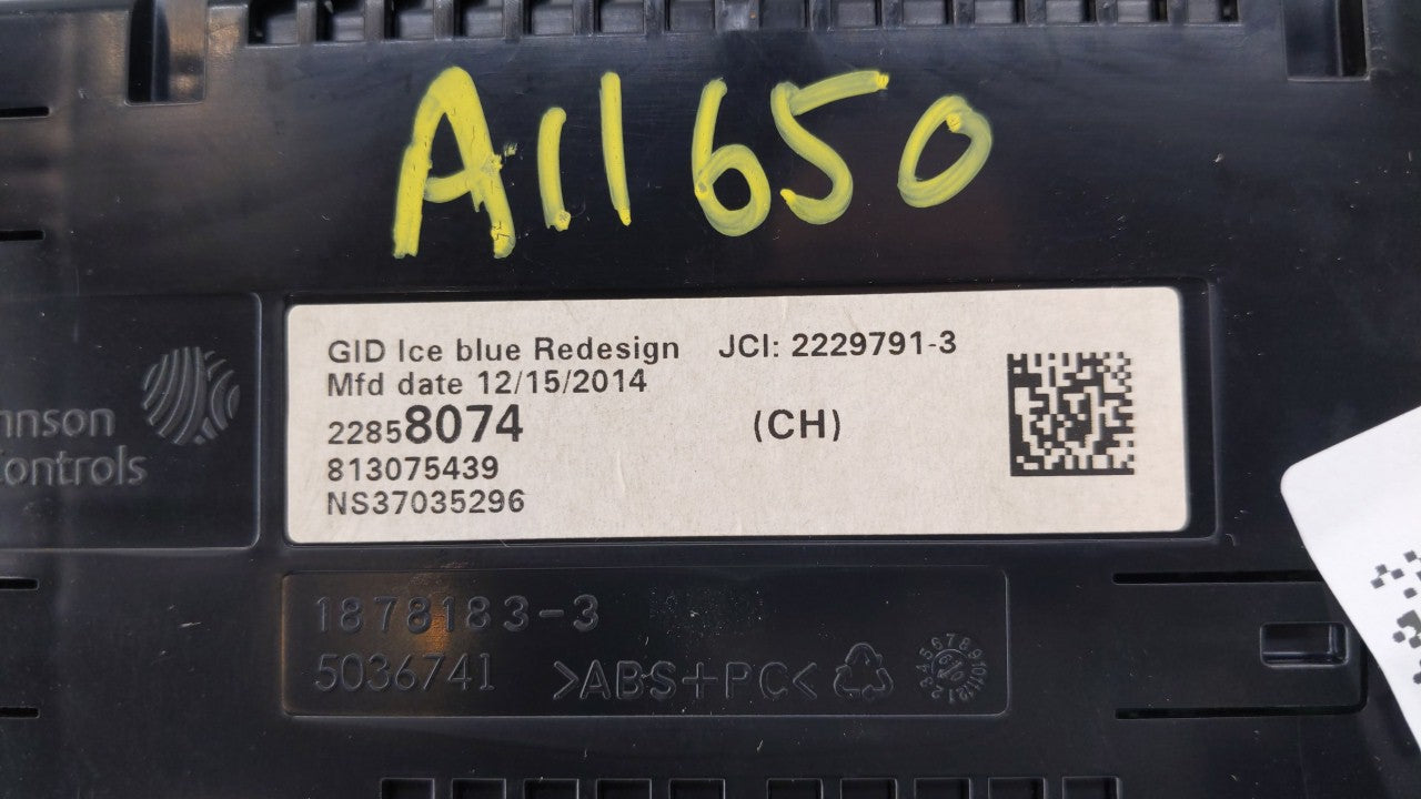 2015 Chevrolet Cruze Radio AM FM Cd Player Receiver Replacement P/N:22858074 15058227 Fits Fits 2002 2003 OEM Used Auto Part