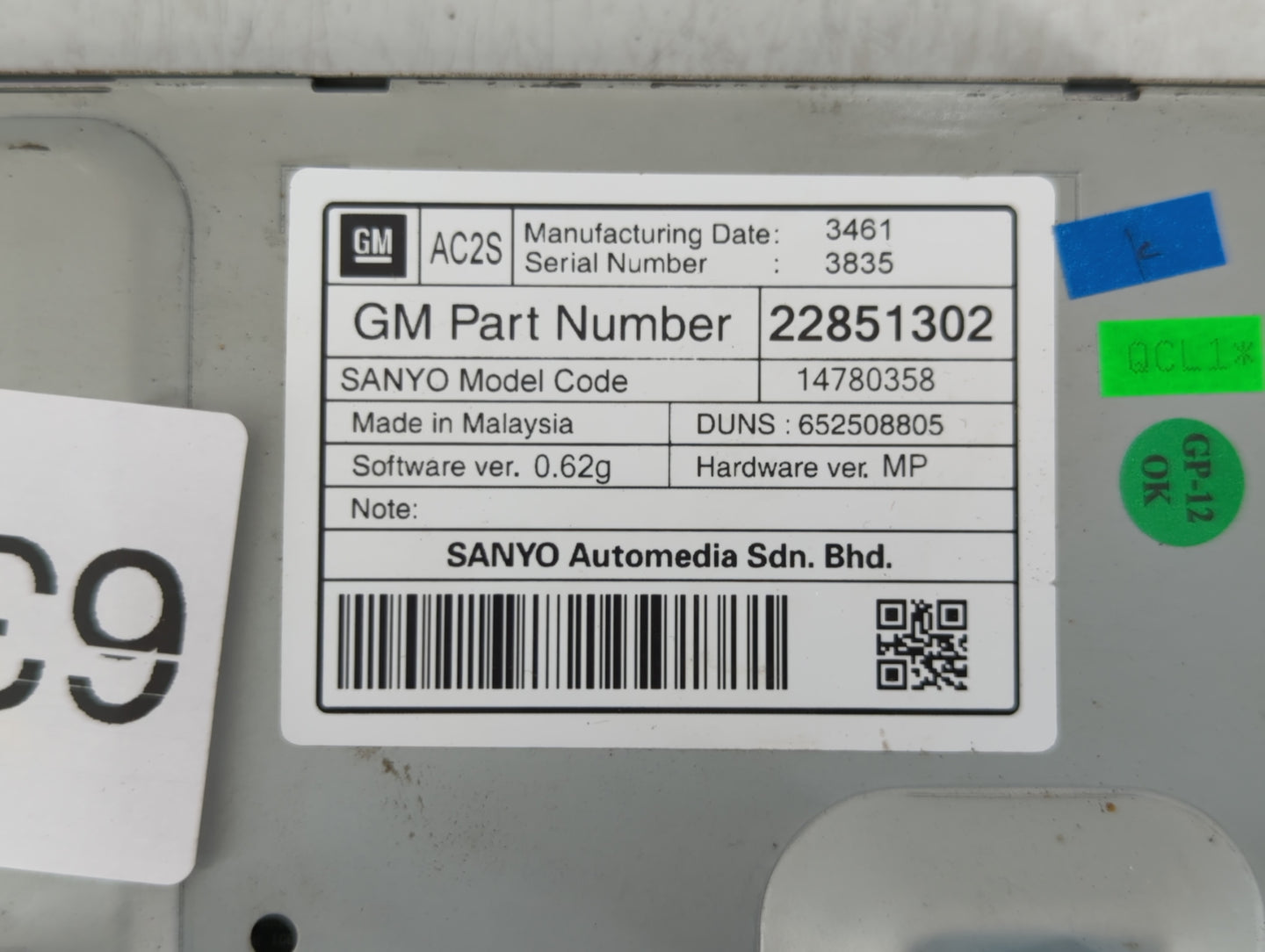 2012-2016 Chevrolet Cruze Information Display Screen - Oemusedautoparts1.com