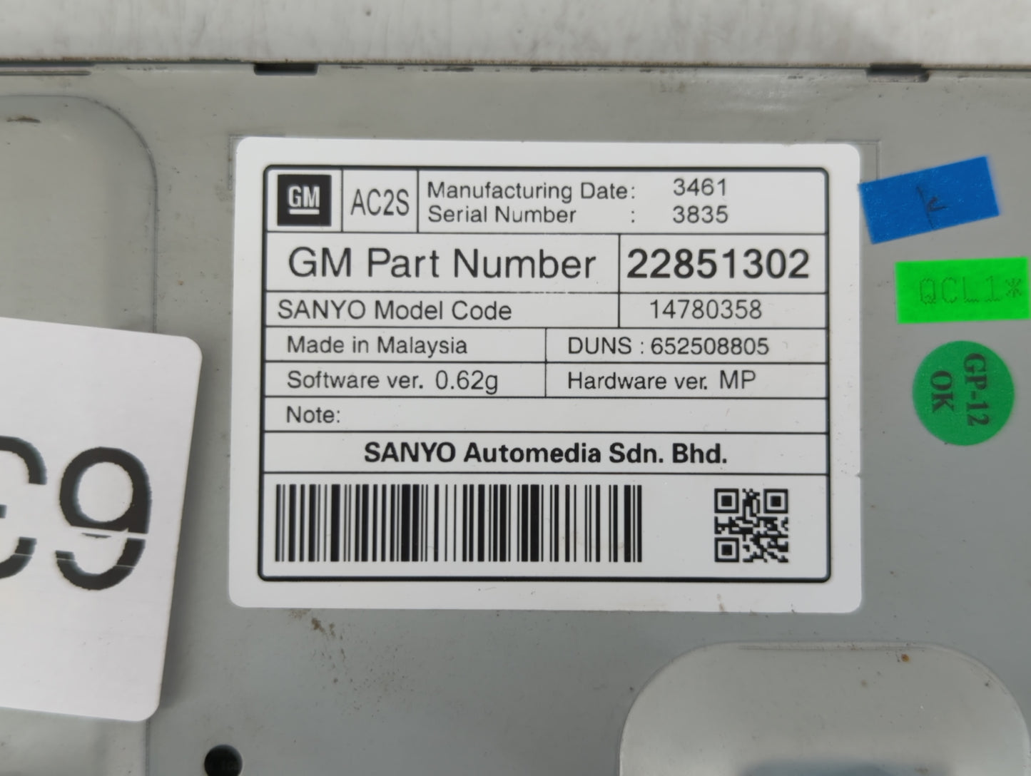 2012-2016 Chevrolet Cruze Information Display Screen - Oemusedautoparts1.com