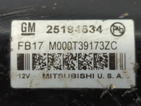 2011-2016 Chevrolet Cruze Car Starter Motor Solenoid OEM P/N:M000T39173ZC 25194634 Fits OEM Used Auto Parts - Oemusedautopar