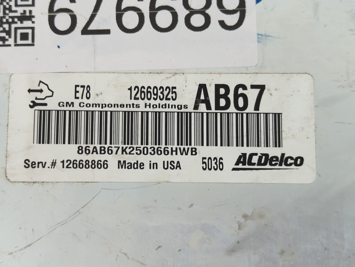 2012-2016 Chevrolet Cruze PCM Engine Control Computer ECU ECM PCU OEM P/N:12669325 12668866 Fits OEM Used Auto Parts - Oemus