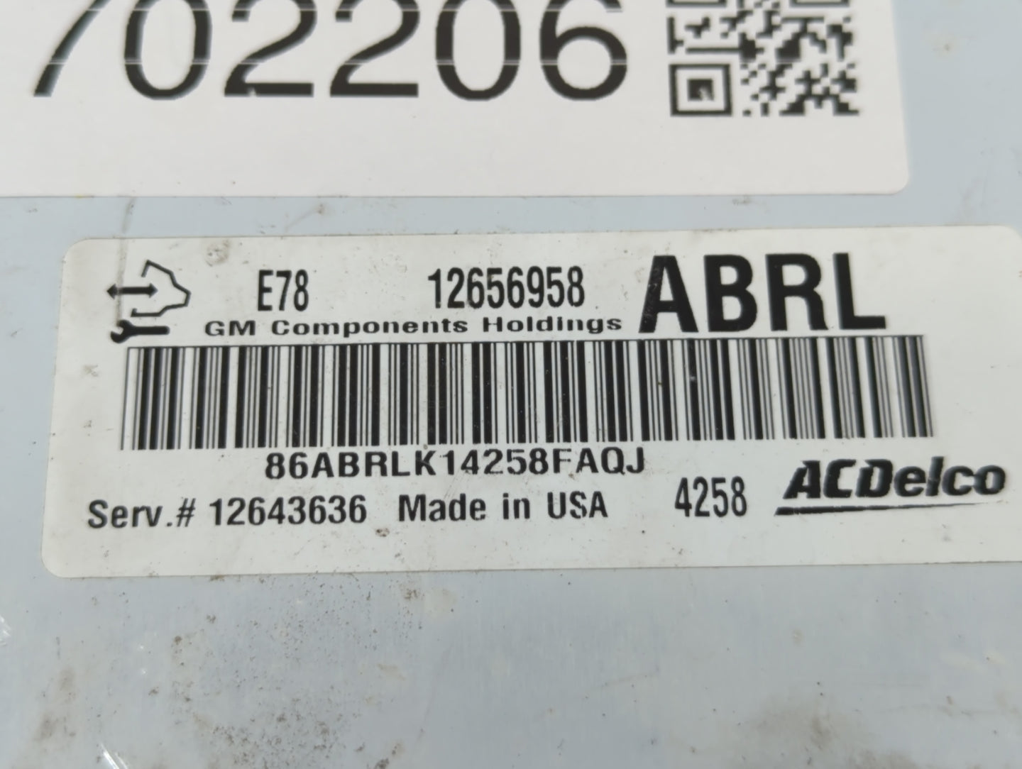 2012-2016 Chevrolet Cruze PCM Engine Control Computer ECU ECM PCU OEM P/N:12656958 Fits Fits 2011 2012 2013 2014 2015 2016 O