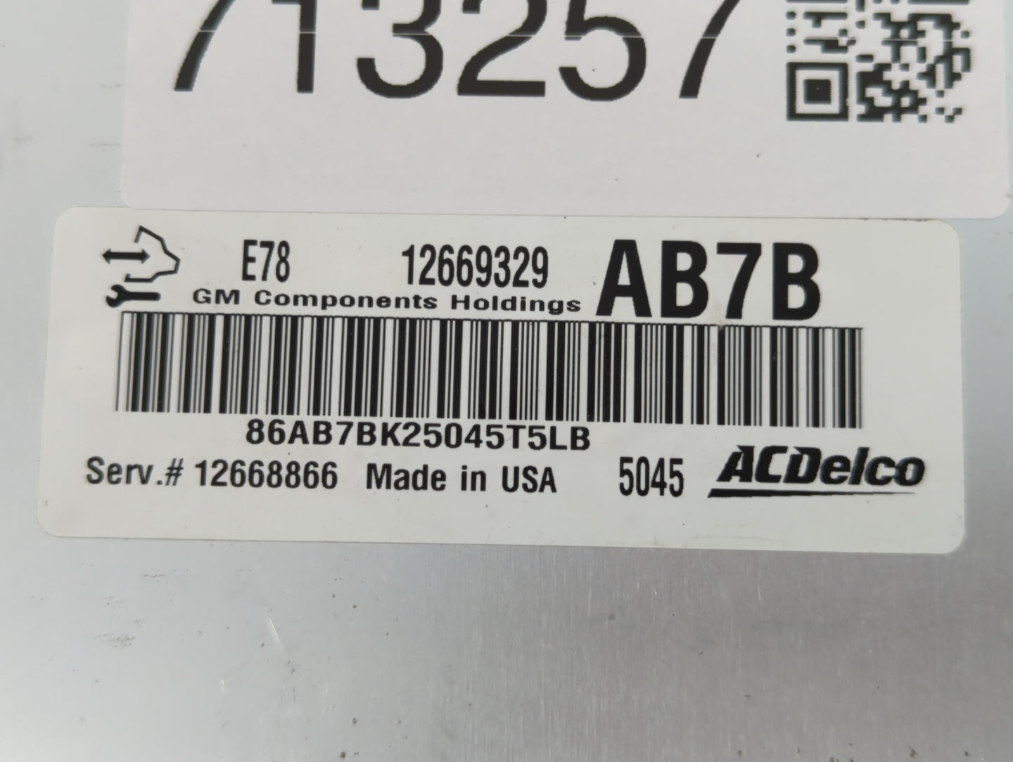 2012-2016 Chevrolet Cruze PCM Engine Control Computer ECU ECM PCU OEM P/N:E78 12669329 Fits Fits 2011 2012 2013 2014 2015 20
