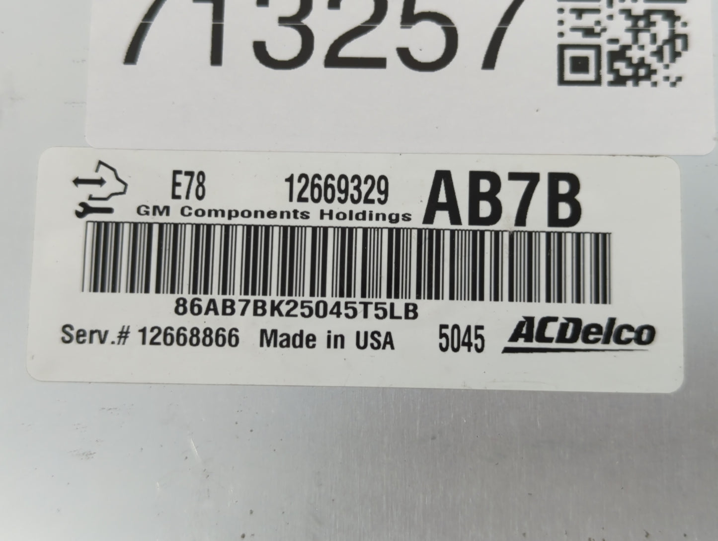 2012-2016 Chevrolet Cruze PCM Engine Control Computer ECU ECM PCU OEM P/N:E78 12669329 Fits Fits 2011 2012 2013 2014 2015 20