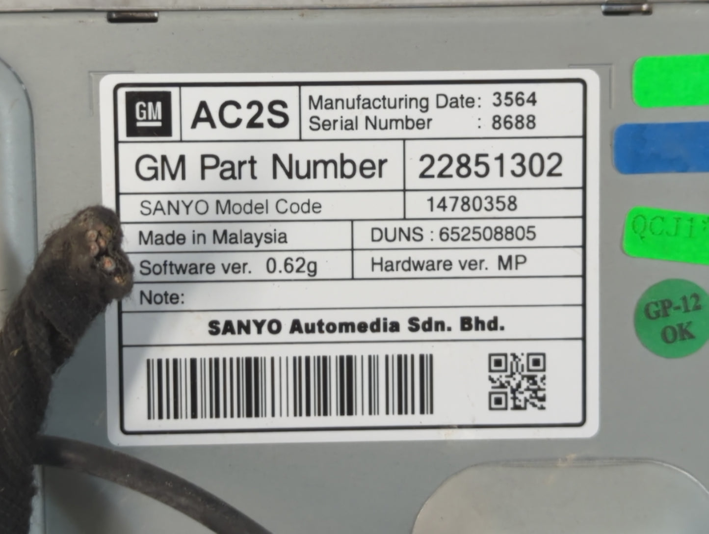 2011-2016 Chevrolet Cruze Information Display Screen - Oemusedautoparts1.com