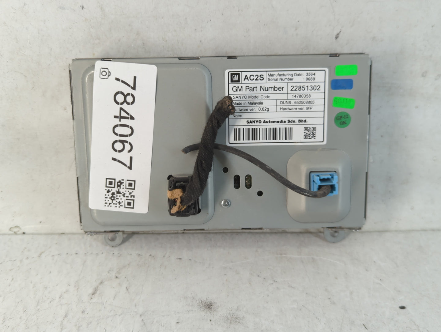 2011-2016 Chevrolet Cruze Information Display Screen - Oemusedautoparts1.com