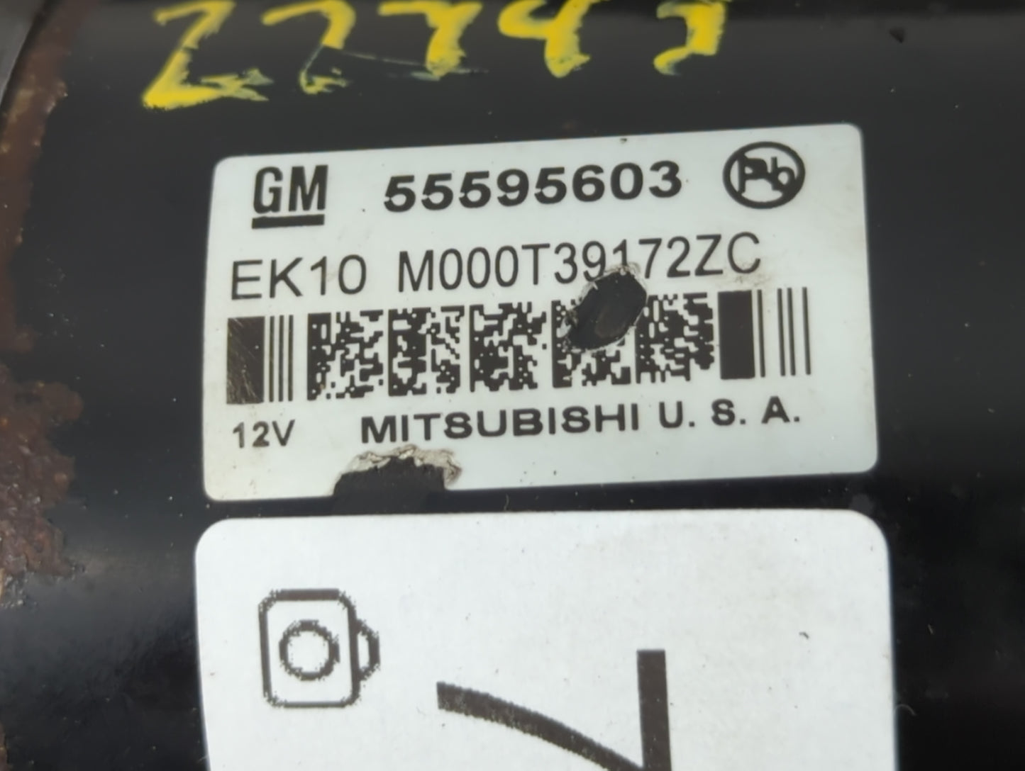 2011-2016 Chevrolet Cruze Car Starter Motor Solenoid OEM P/N:55595603 Fits OEM Used Auto Parts - Oemusedautoparts1.com