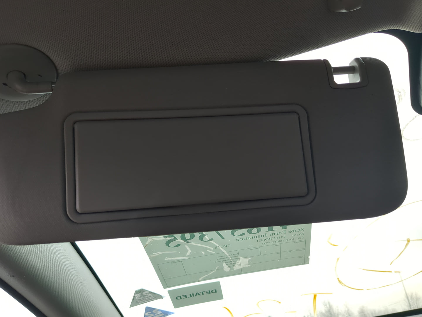 2011-2016 Chevrolet Cruze Sun Visor Shade Replacement Driver Left Mirror Fits Fits 2011 2012 2013 2014 2015 2016 OEM Used Au