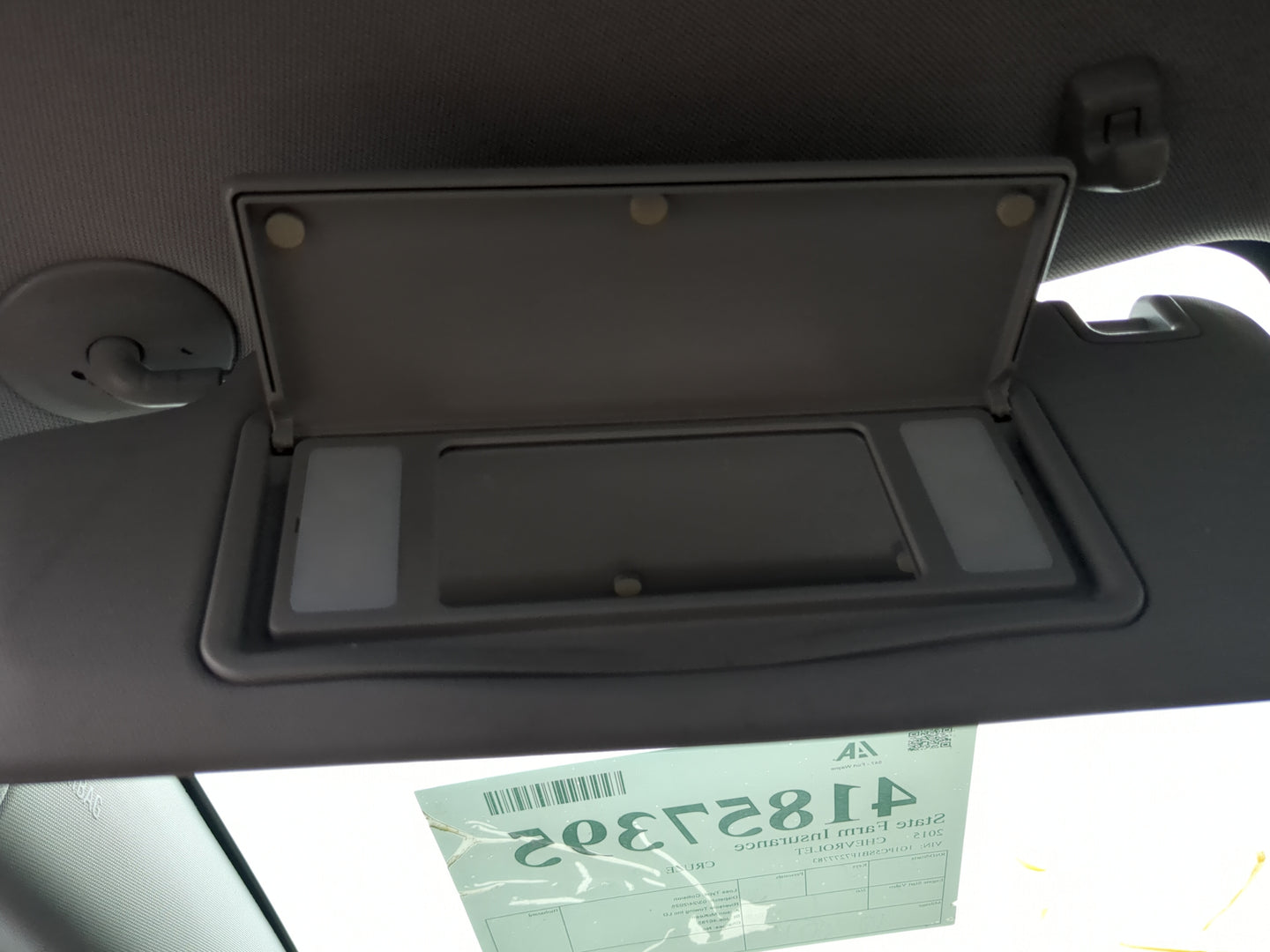 2011-2016 Chevrolet Cruze Sun Visor Shade Replacement Driver Left Mirror Fits Fits 2011 2012 2013 2014 2015 2016 OEM Used Au