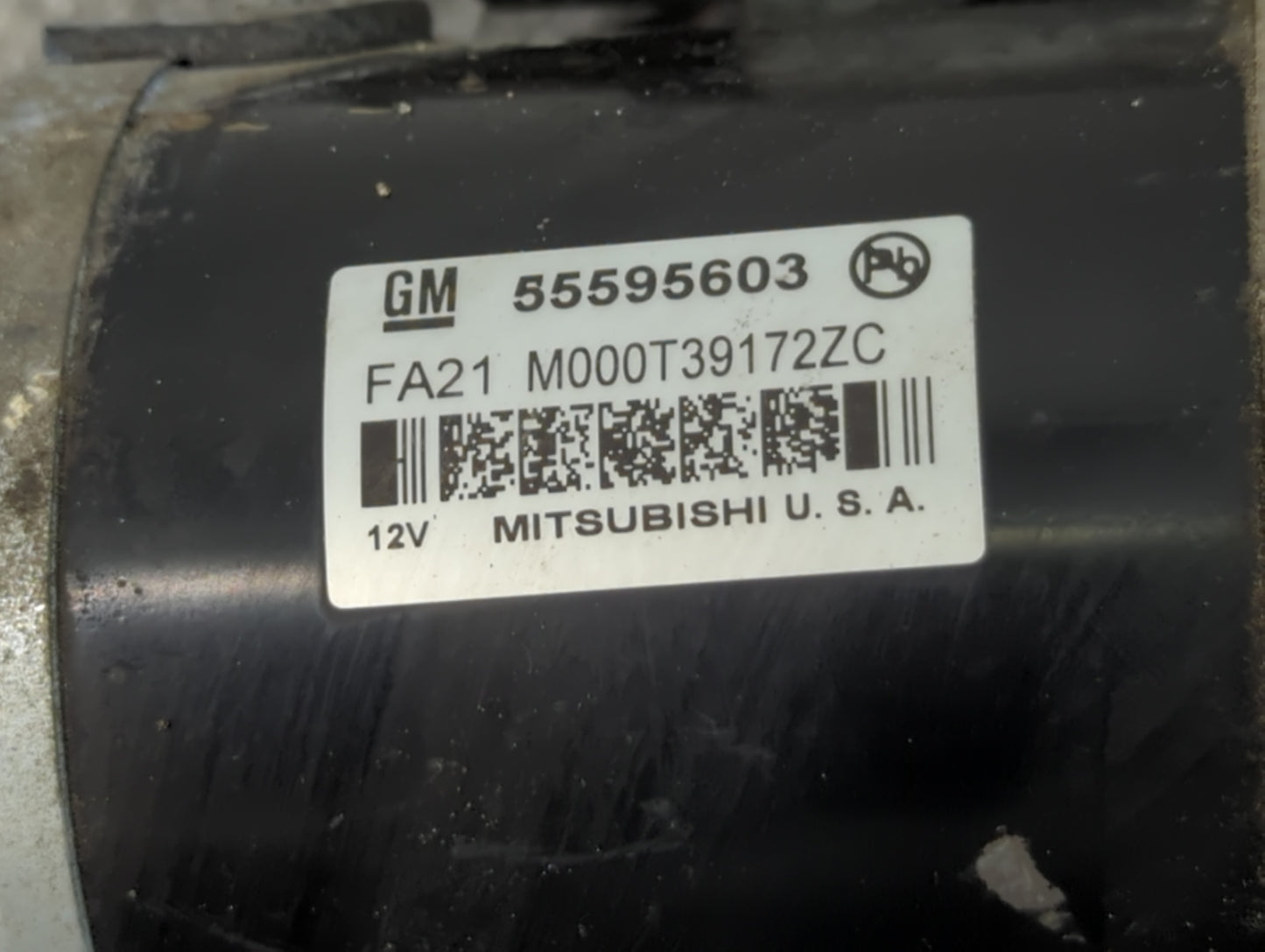 2011-2016 Chevrolet Cruze Car Starter Motor Solenoid OEM P/N:M000T39172ZC 55595603 Fits OEM Used Auto Parts - Oemusedautopar