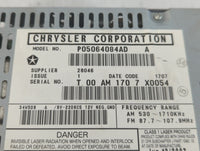 2013-2016 Chevrolet Cruze Radio AM FM Cd Player Receiver Replacement P/N:P05064084AD Fits Fits 2013 2014 2015 2016 OEM Used 