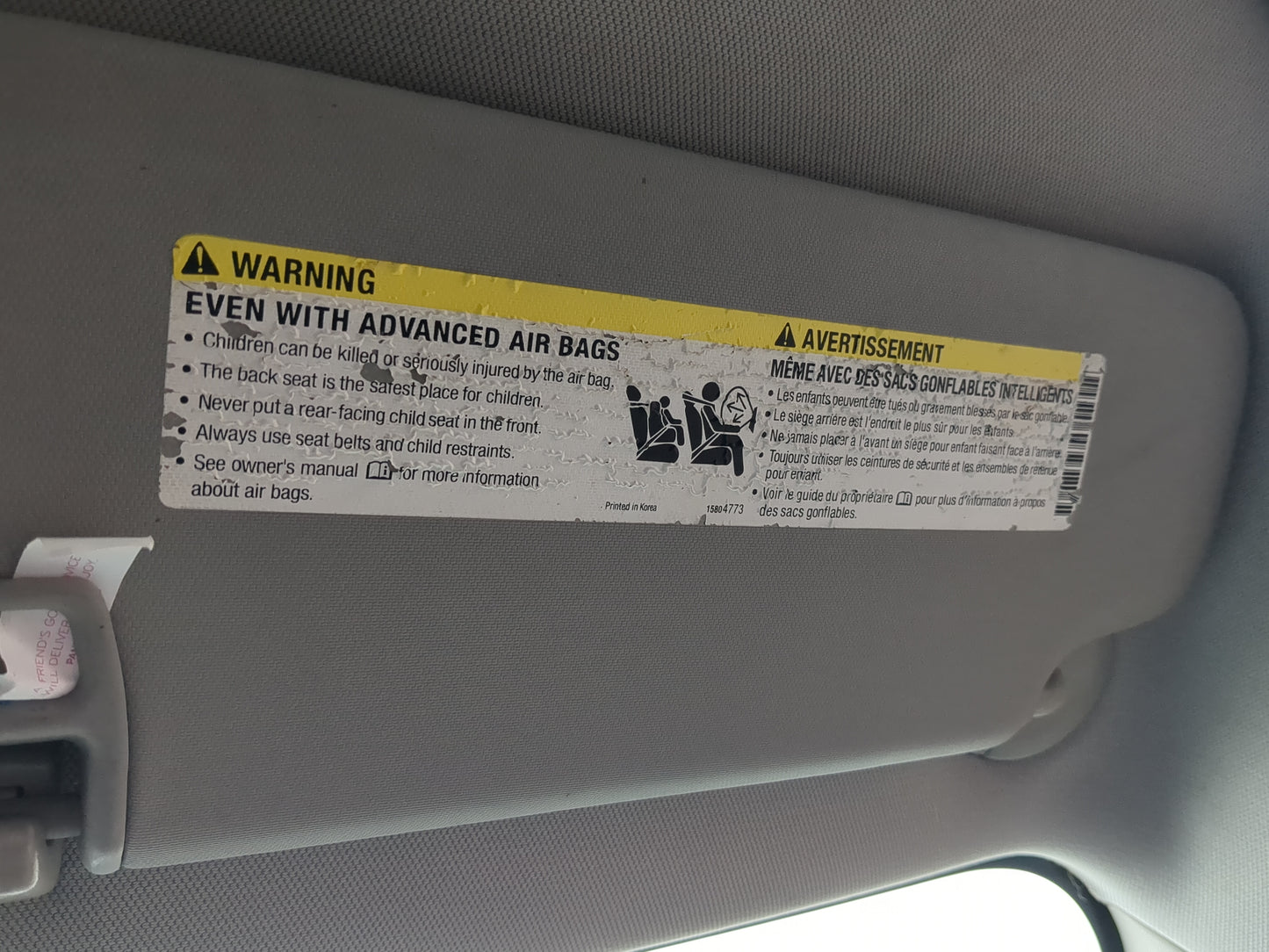 2011-2016 Chevrolet Cruze Sun Visor Shade Replacement Passenger Right Mirror Fits Fits 2011 2012 2013 2014 2015 2016 OEM Use