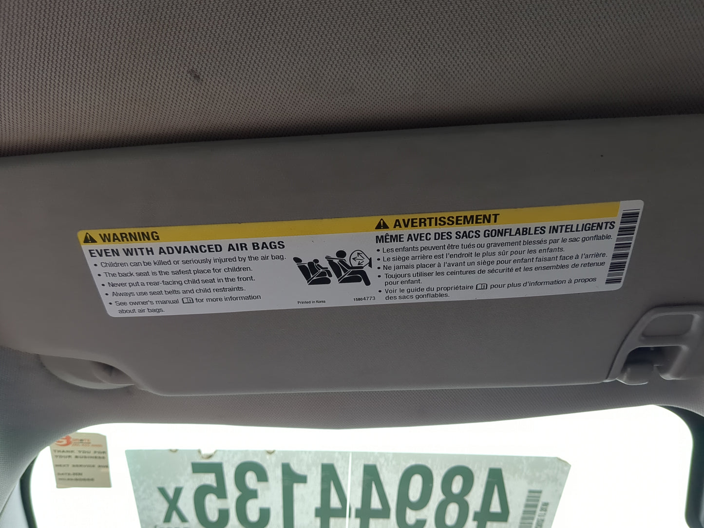 2011-2016 Chevrolet Cruze Sun Visor Shade Replacement Driver Left Mirror Fits Fits 2011 2012 2013 2014 2015 2016 OEM Used Au