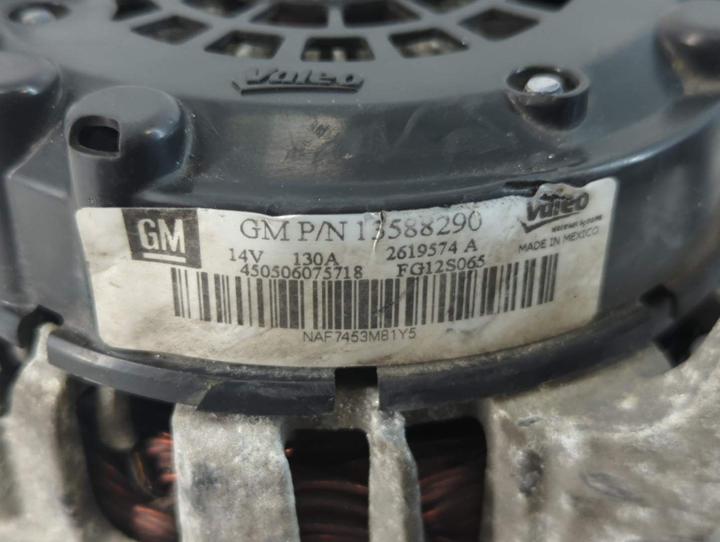 2012-2016 Chevrolet Cruze Alternator Replacement Generator Charging Assembly Engine OEM P/N:13588290 Fits OEM Used Auto Part
