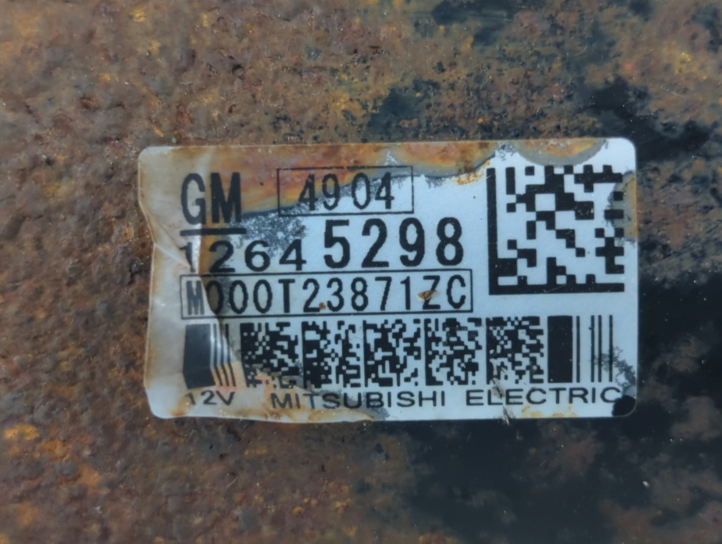 2008-2017 Chevrolet Equinox Car Starter Motor Solenoid OEM P/N:M000T23871ZC 12645298 Fits OEM Used Auto Parts - Oemusedautop