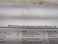 2015 Chevrolet Equinox Owners Manual Book Guide P/N:22985506 OEM Used Auto Parts - Oemusedautoparts1.com