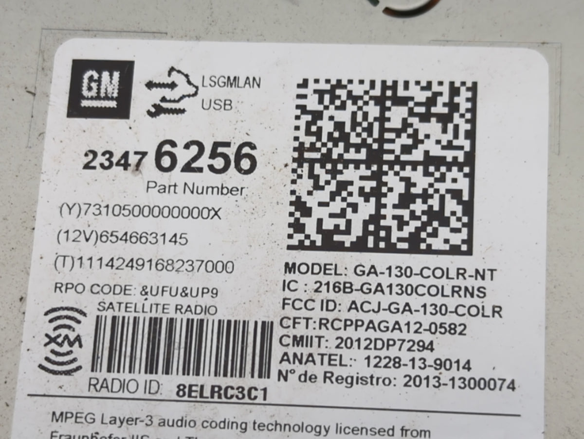 2015 Chevrolet Equinox Radio AM FM Cd Player Receiver Replacement P/N:23476256 Fits Fits 2014 2016 2017 OEM Used Auto Parts 