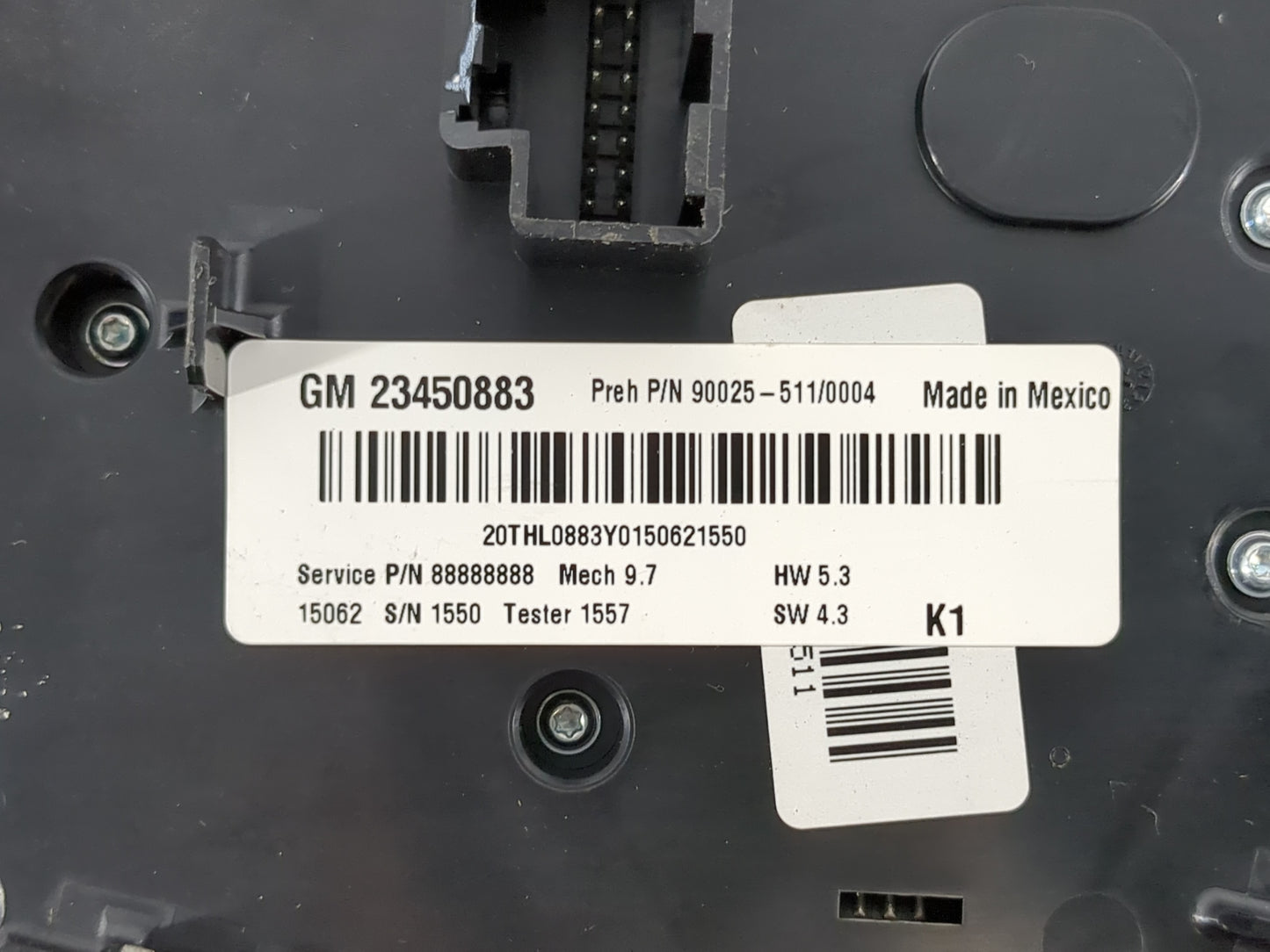 2012-2015 Chevrolet Equinox Radio AM FM Cd Player Receiver Replacement P/N:23450883 Fits Fits 2012 2013 2014 2015 OEM Used A