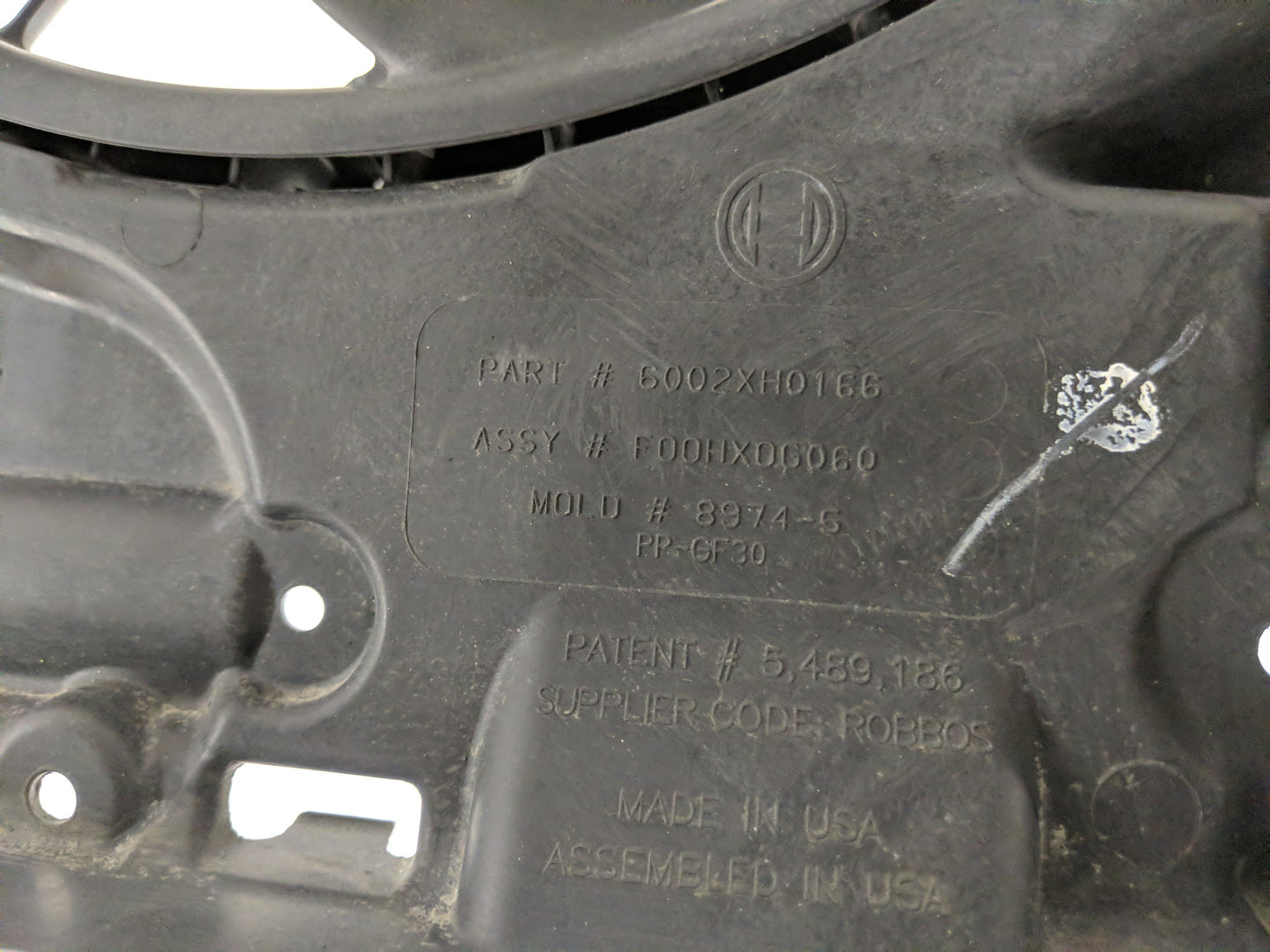 2015 Chevrolet Equinox Electric Radiator Cooling Fan Motor Assembly P/N:6002XH0166 Fits OEM Used Auto Parts - Oemusedautopar