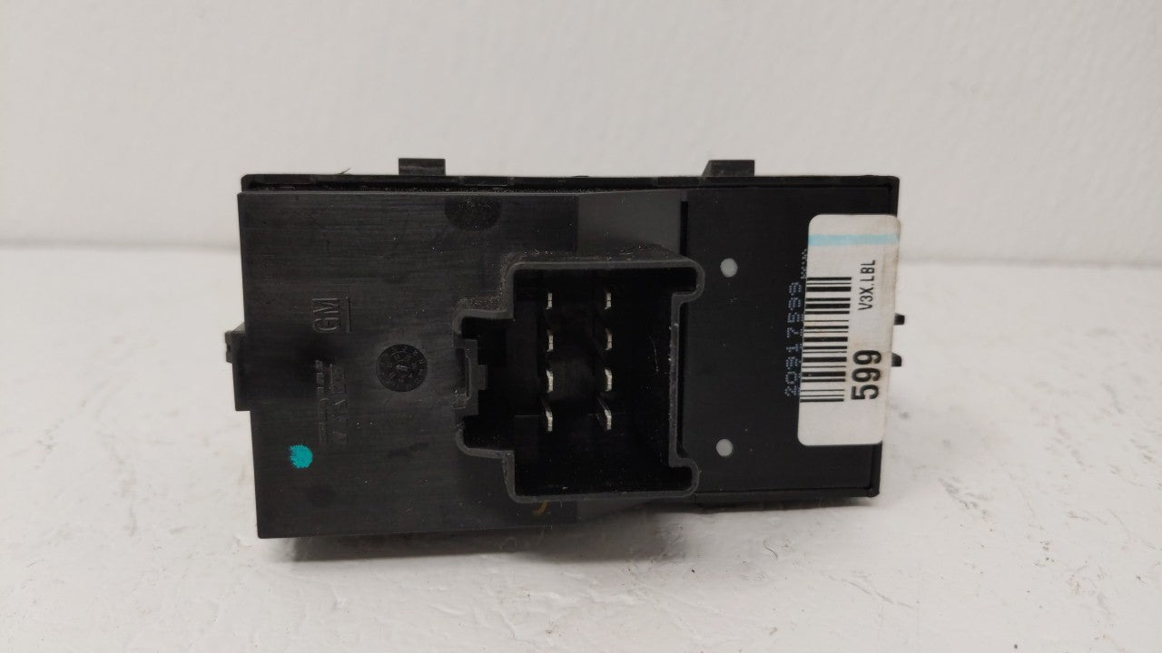2010-2017 Chevrolet Equinox Master Power Window Switch Replacement Driver Side Left P/N:20917599 Fits OEM Used Auto Parts - 