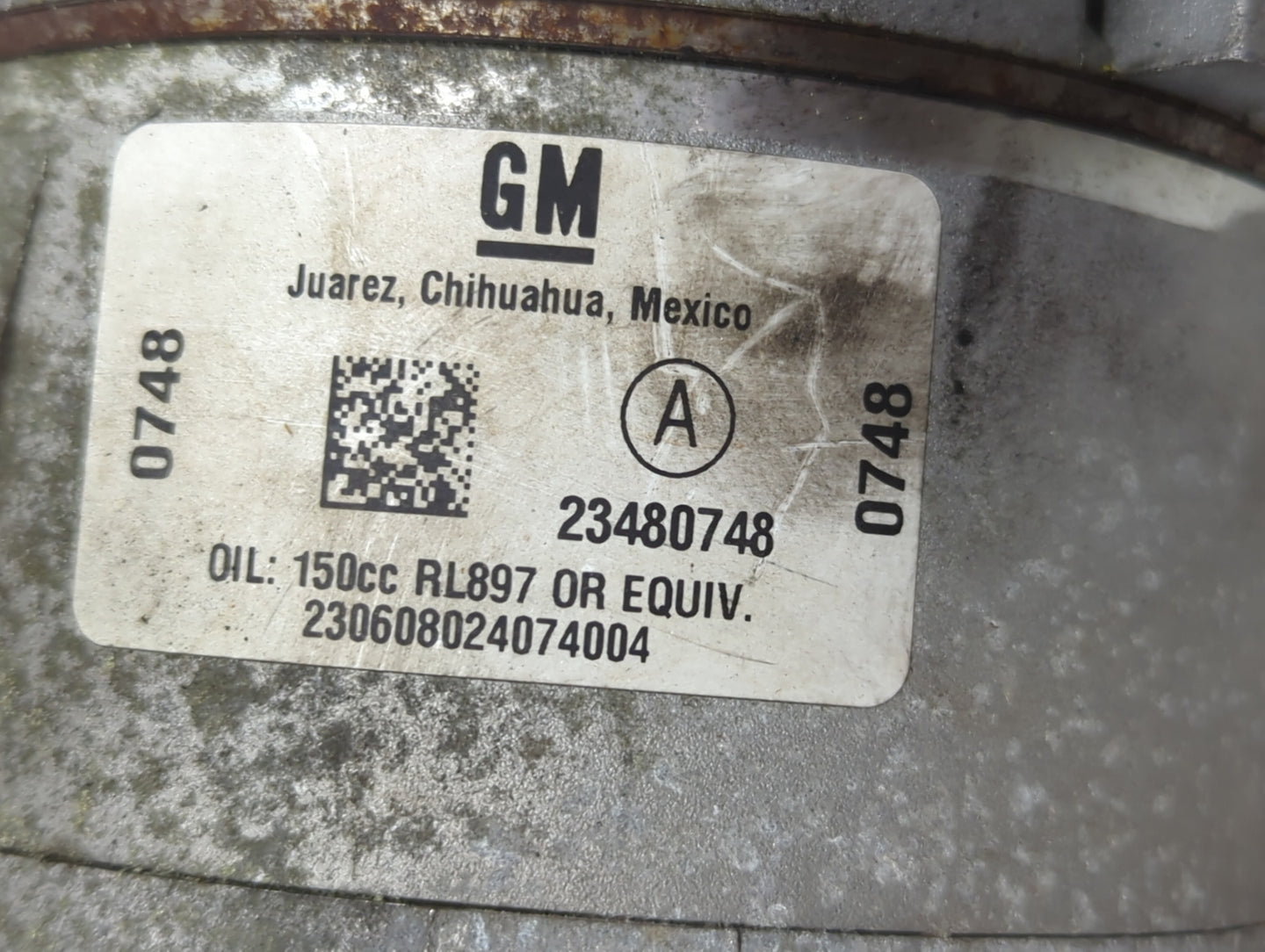 2015-2017 Chevrolet Equinox Air Conditioning A/c Ac Compressor Oem - Oemusedautoparts1.com