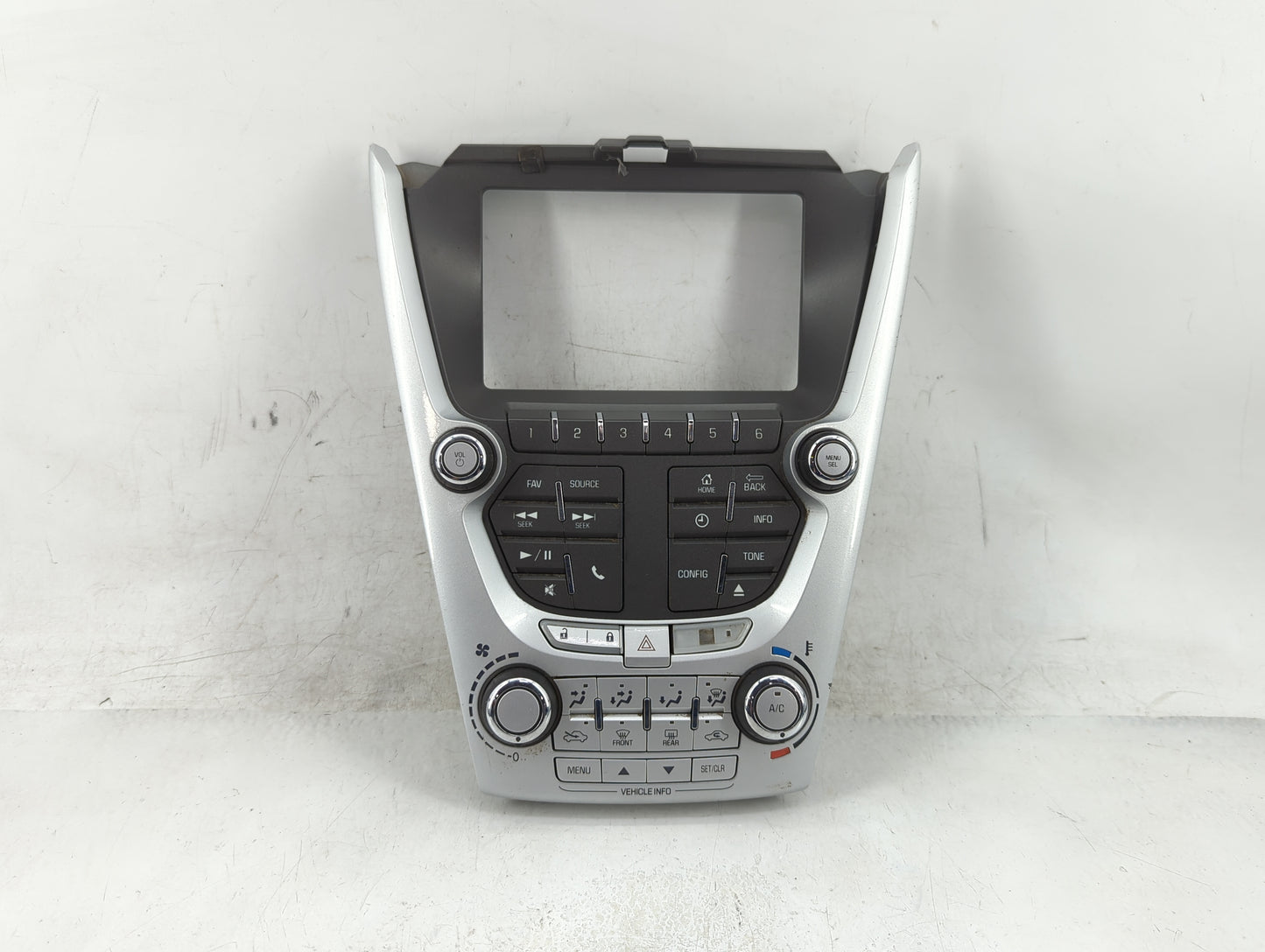 2012-2015 Chevrolet Equinox Radio Control Panel Silver - Oemusedautoparts1.com