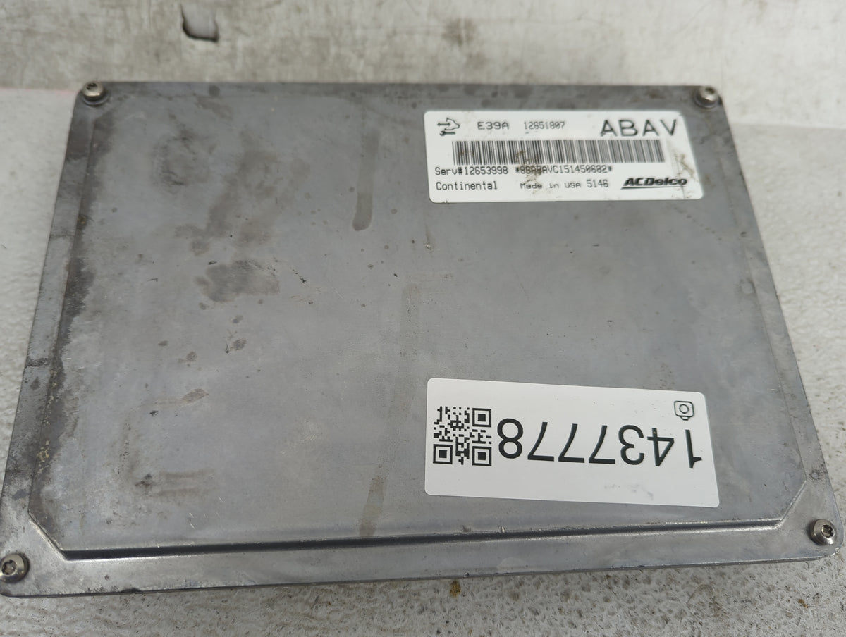 2013-2016 Chevrolet Equinox PCM Engine Control Computer ECU ECM PCU OEM P/N:12651807 Fits 2013 2014 2015 2016 OEM Used Auto 