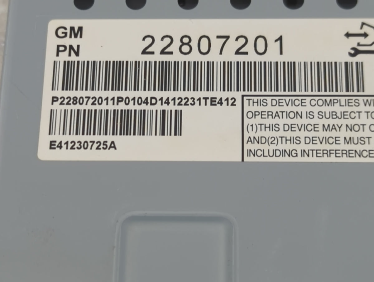 2012-2017 Chevrolet Equinox Information Radio Display Screen 1469190 - Oemusedautoparts1.com