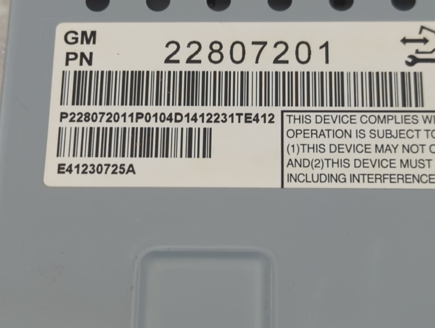 2012-2017 Chevrolet Equinox Information Display Screen 1469190 - Oemusedautoparts1.com