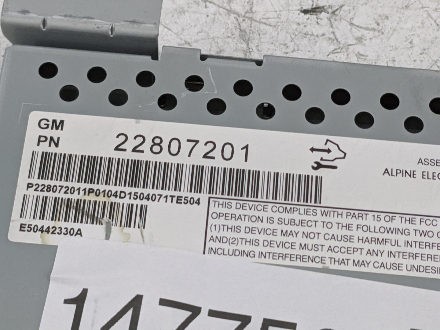 2012-2017 Chevrolet Equinox Information Display Screen 1477569 - Oemusedautoparts1.com