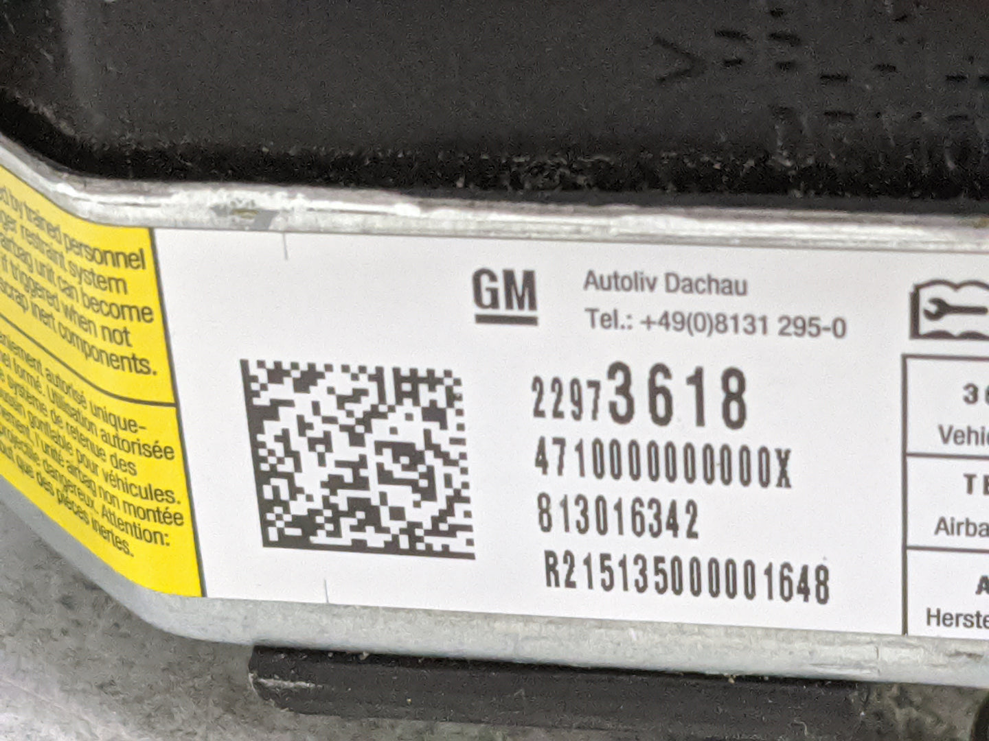 2010-2017 Chevrolet Equinox Air Bag Driver Left Steering Wheel Mounted 1477600 - Oemusedautoparts1.com