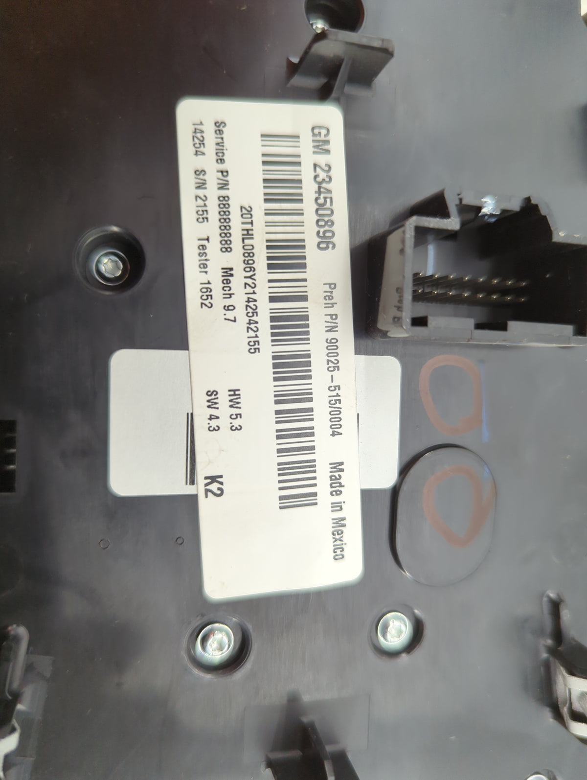 2012-2015 Chevrolet Equinox Radio Control Panel Silver 1514017 - Oemusedautoparts1.com