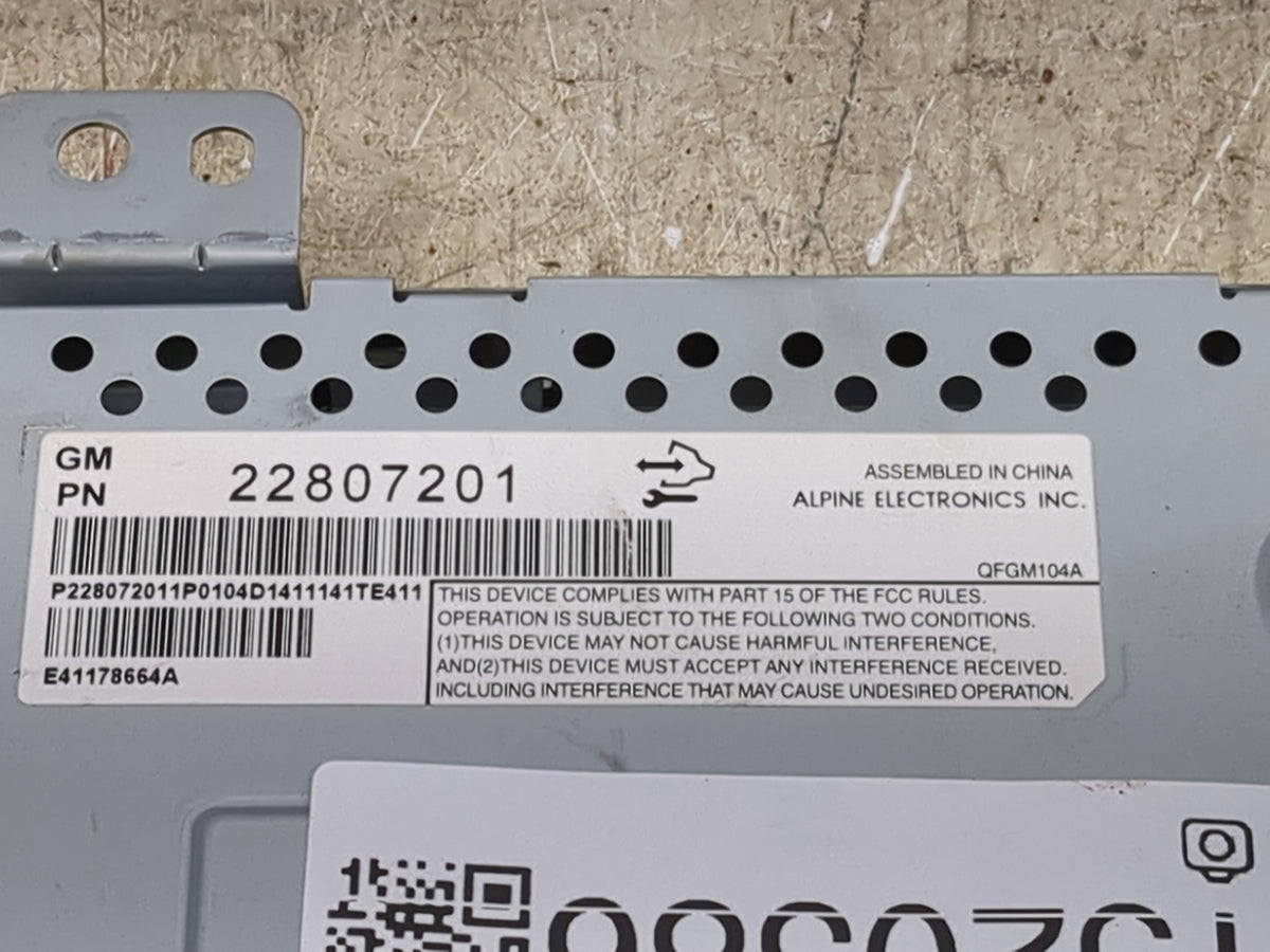 2012-2017 Chevrolet Equinox Information Radio Display Screen 1520386 - Oemusedautoparts1.com