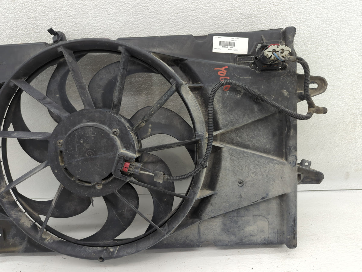 2010-2017 Chevrolet Equinox Left Radiator Fan Motor Assembly 617160 - Oemusedautoparts1.com