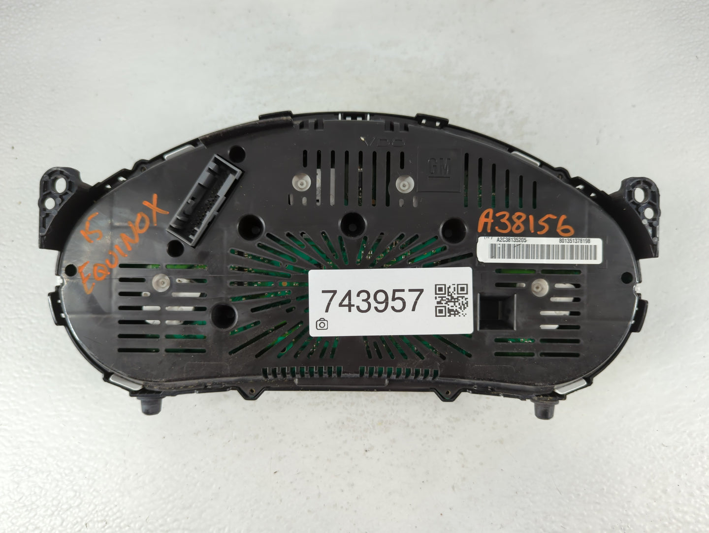 2013-2017 Chevrolet Equinox Instrument Cluster Speedometer Gauges P/N:A2C38135205 Fits Fits 2013 2014 2015 2016 2017 OEM Use