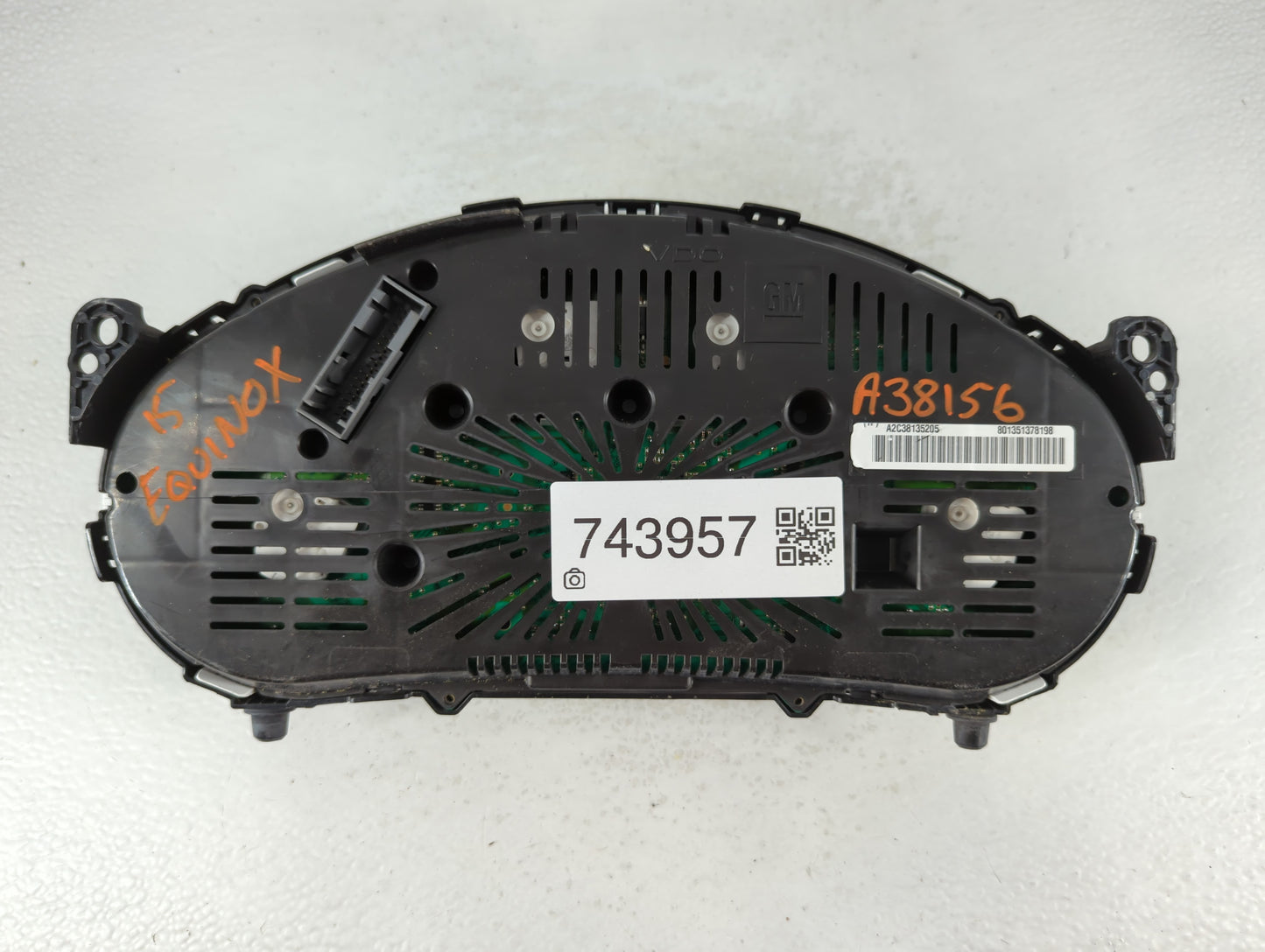 2013-2017 Chevrolet Equinox Instrument Cluster Speedometer Gauges P/N:A2C38135205 Fits Fits 2013 2014 2015 2016 2017 OEM Use