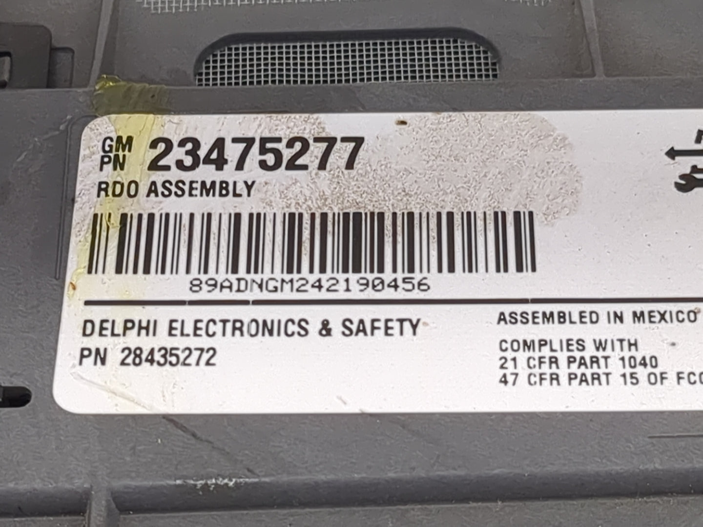2015-2021 Chevrolet Express 2500 Radio AM FM Cd Player Receiver Replacement P/N:23475277 28435272 Fits OEM Used Auto Parts -