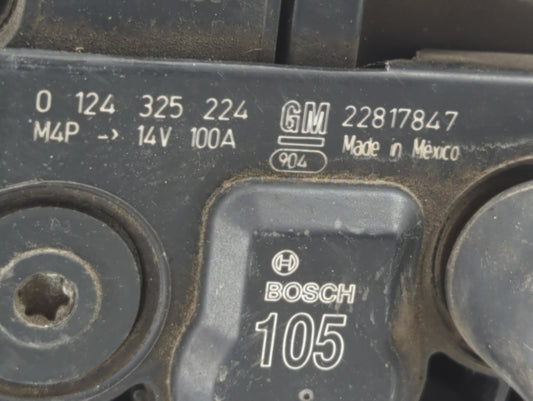 2010-2015 Chevrolet Express 2500 Alternator Replacement Generator Charging Assembly Engine OEM P/N:22817847 Fits OEM Used Auto Parts