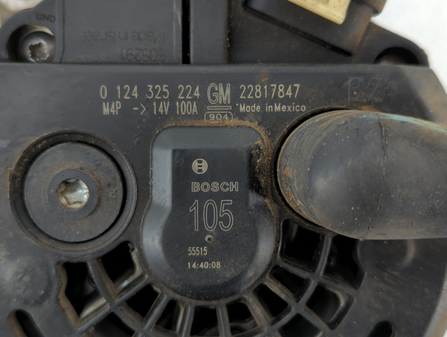 2015 Chevrolet Express Cargo Alternator Replacement Generator Charging Assembly Engine OEM P/N:22817847 Fits OEM Used Auto P