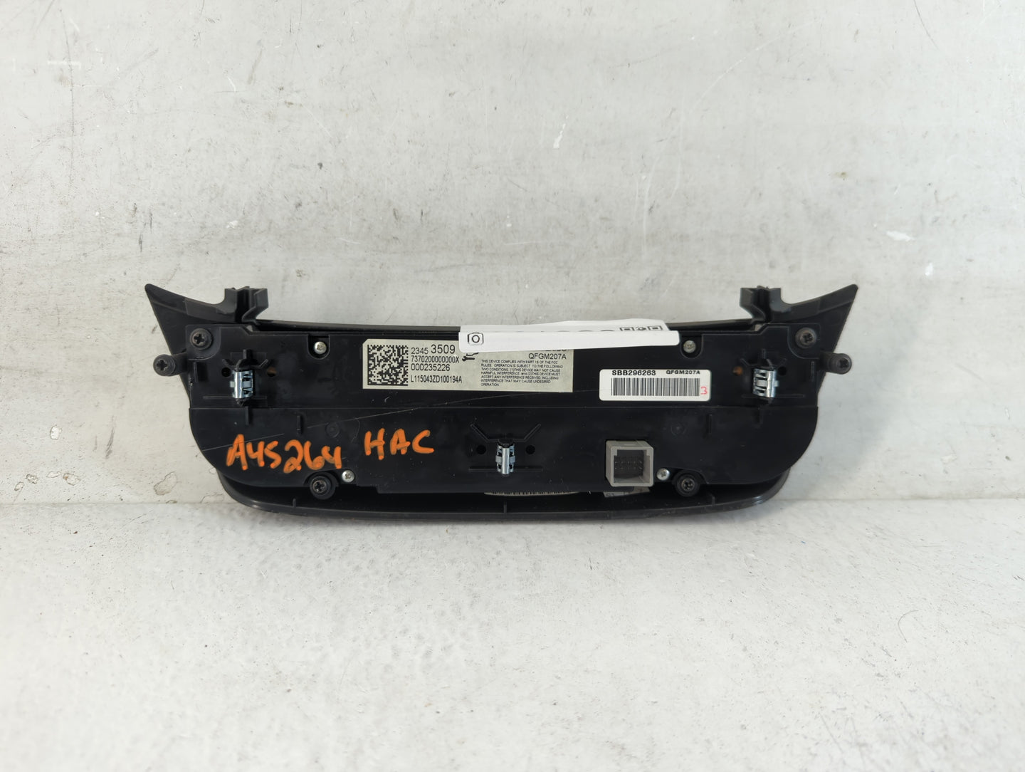 2014-2020 Chevrolet Impala Climate Control Module Temperature AC/Heater Replacement P/N:23453509 Fits OEM Used Auto Parts - 