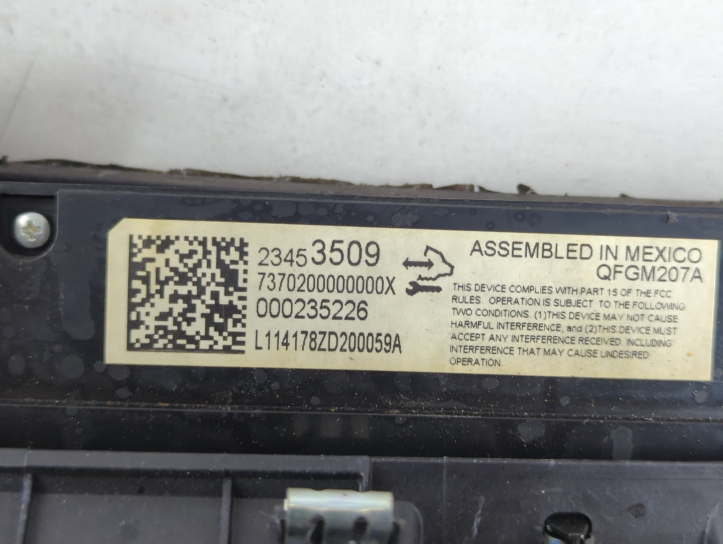 2014-2020 Chevrolet Impala Climate Control Module Temperature AC/Heater Replacement P/N:23453509 Fits OEM Used Auto Parts - 