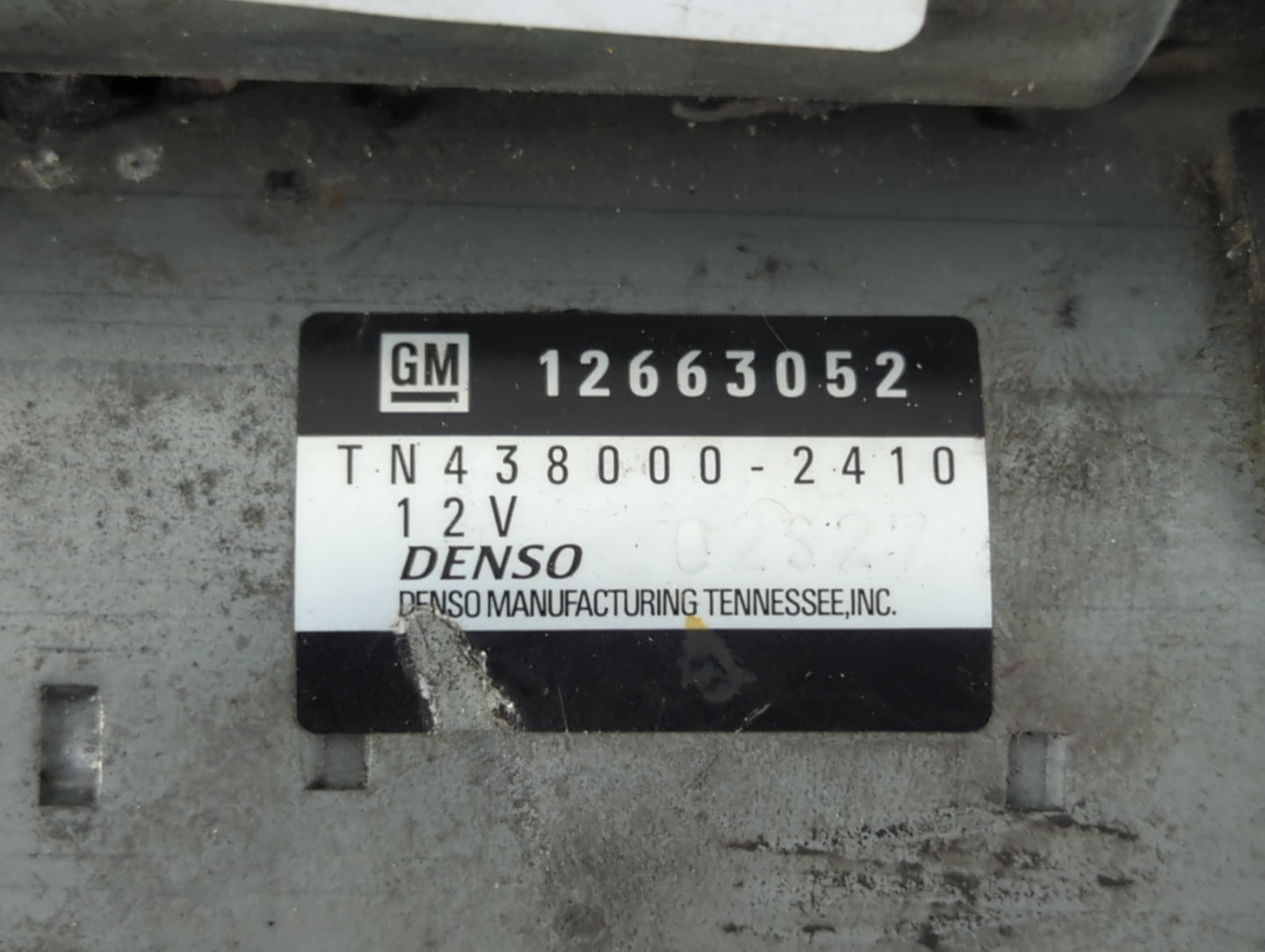 2015-2019 Chevrolet Impala Car Starter Motor Solenoid OEM P/N:TN438000-2410 12663052 Fits Fits 2015 2016 2017 2018 2019 2020
