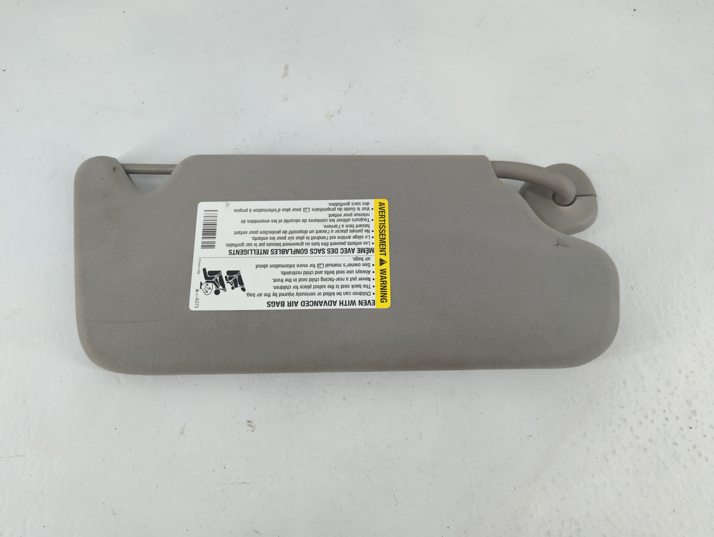 2006-2016 Chevrolet Impala Sun Visor Shade Replacement Passenger Right Mirror Fits OEM Used Auto Parts - Oemusedautoparts1.c