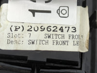 2014-2020 Chevrolet Impala Master Power Window Switch Replacement Driver Side Left P/N:20962473 Fits OEM Used Auto Parts - O