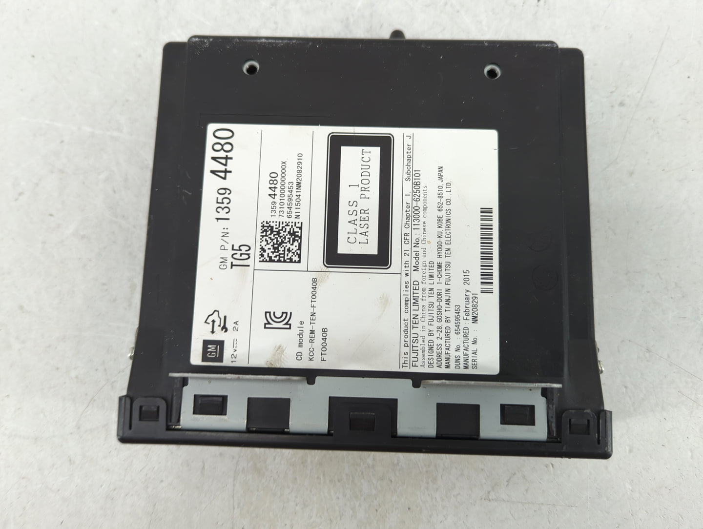2015-2020 Chevrolet Impala Radio AM FM Cd Player Receiver Replacement P/N:13594480 Fits Fits 2015 2016 2017 2018 2019 2020 O
