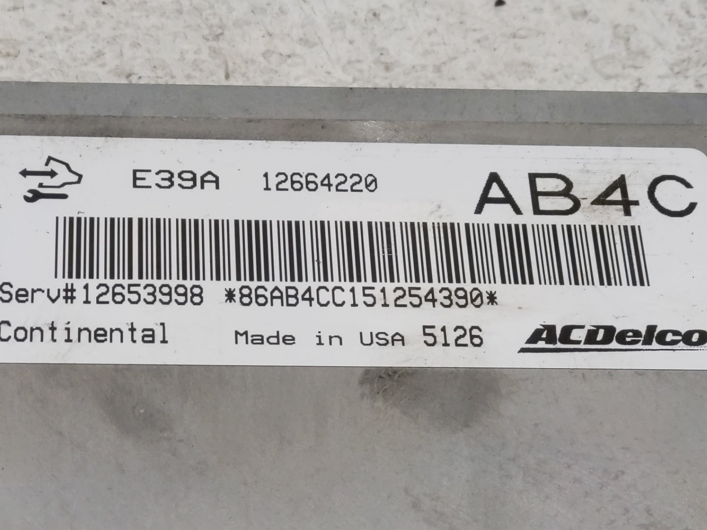 2014-2016 Chevrolet Impala PCM Engine Control Computer ECU ECM PCU OEM P/N:12664220 Fits Fits 2013 2014 2015 2016 OEM Used A