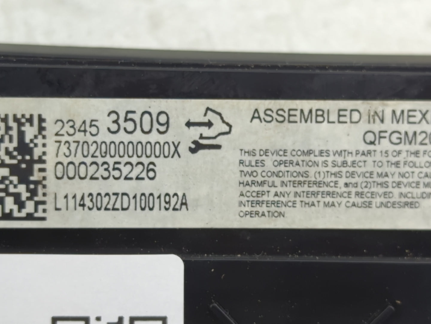 2014-2020 Chevrolet Impala Climate Control Module Temperature AC/Heater Replacement P/N:QFGM207A SBB250528 Fits OEM Used Aut