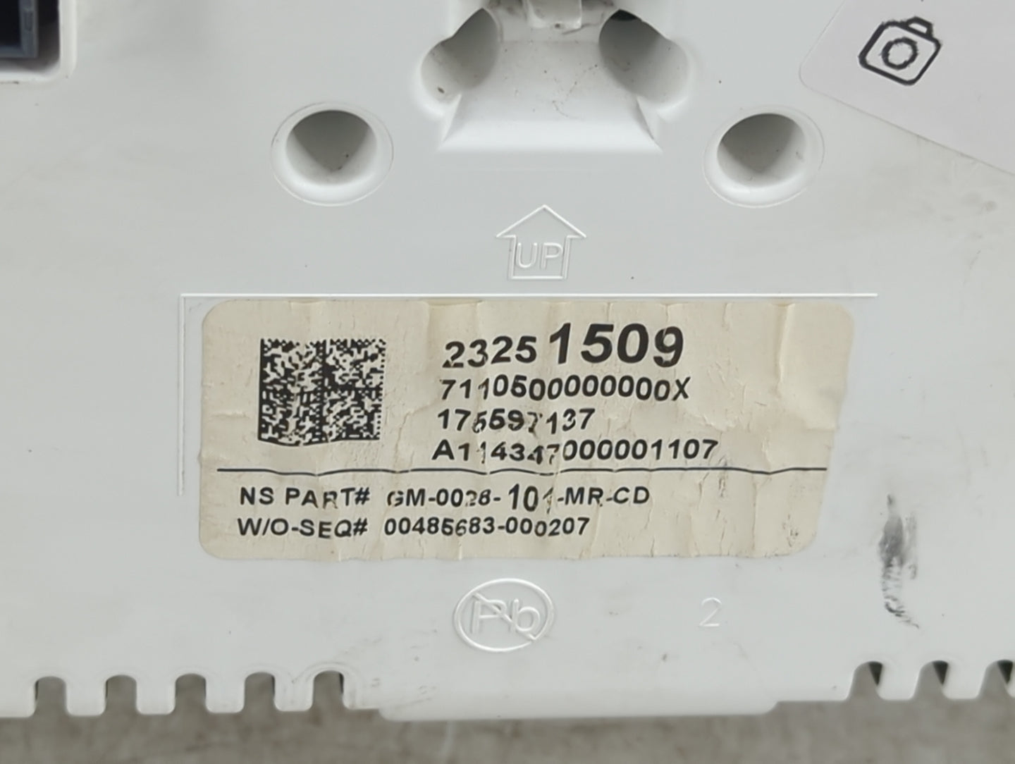 2015 Chevrolet Impala Instrument Cluster Speedometer Gauges P/N:23251509 Fits OEM Used Auto Parts - Oemusedautoparts1.com